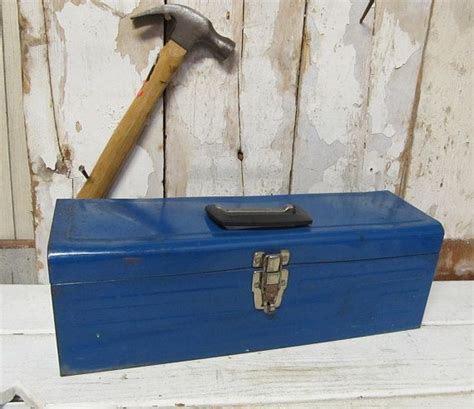 vintage blue metal tool box|vintage craftsman tool box identification.